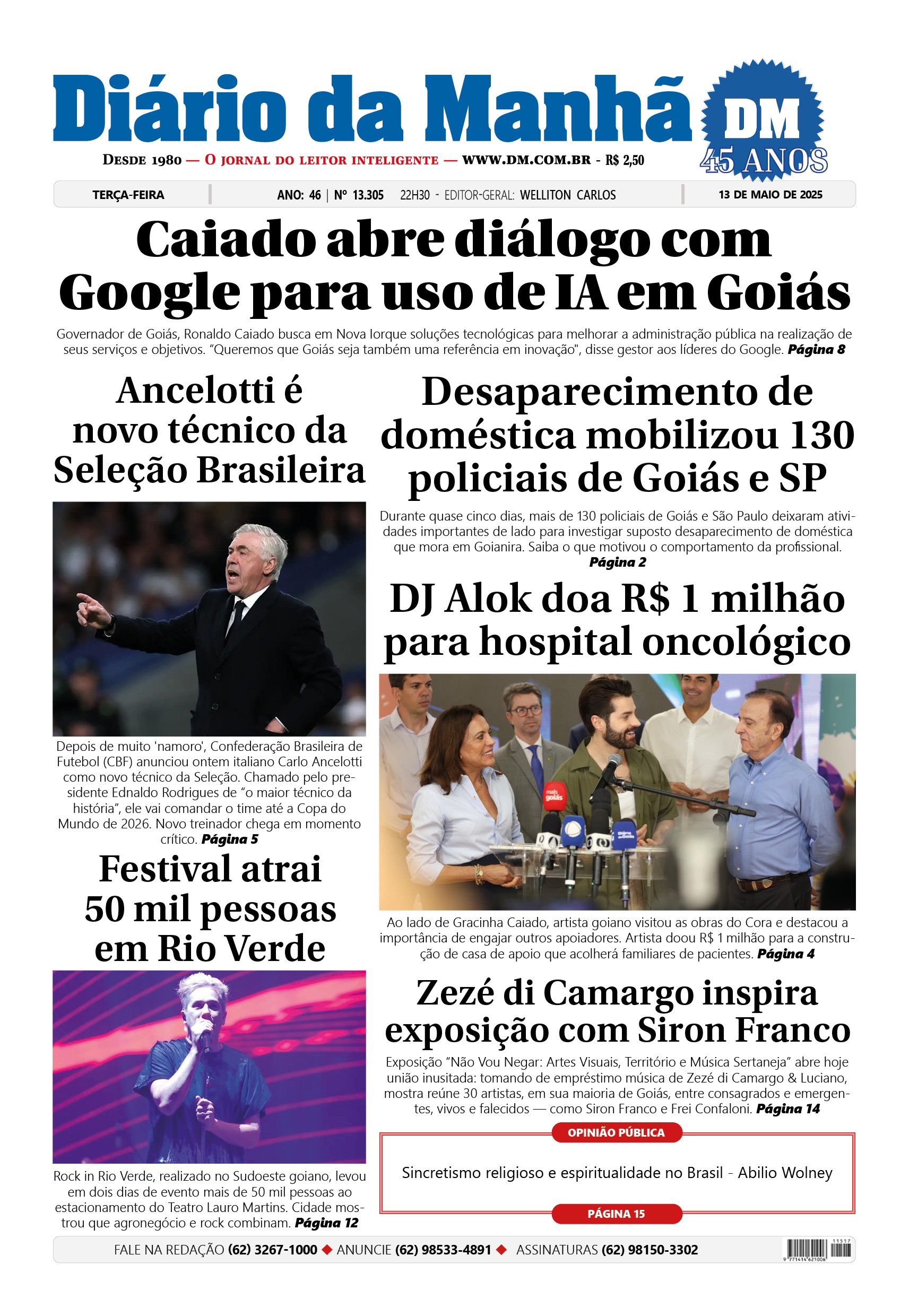 Capa do dia