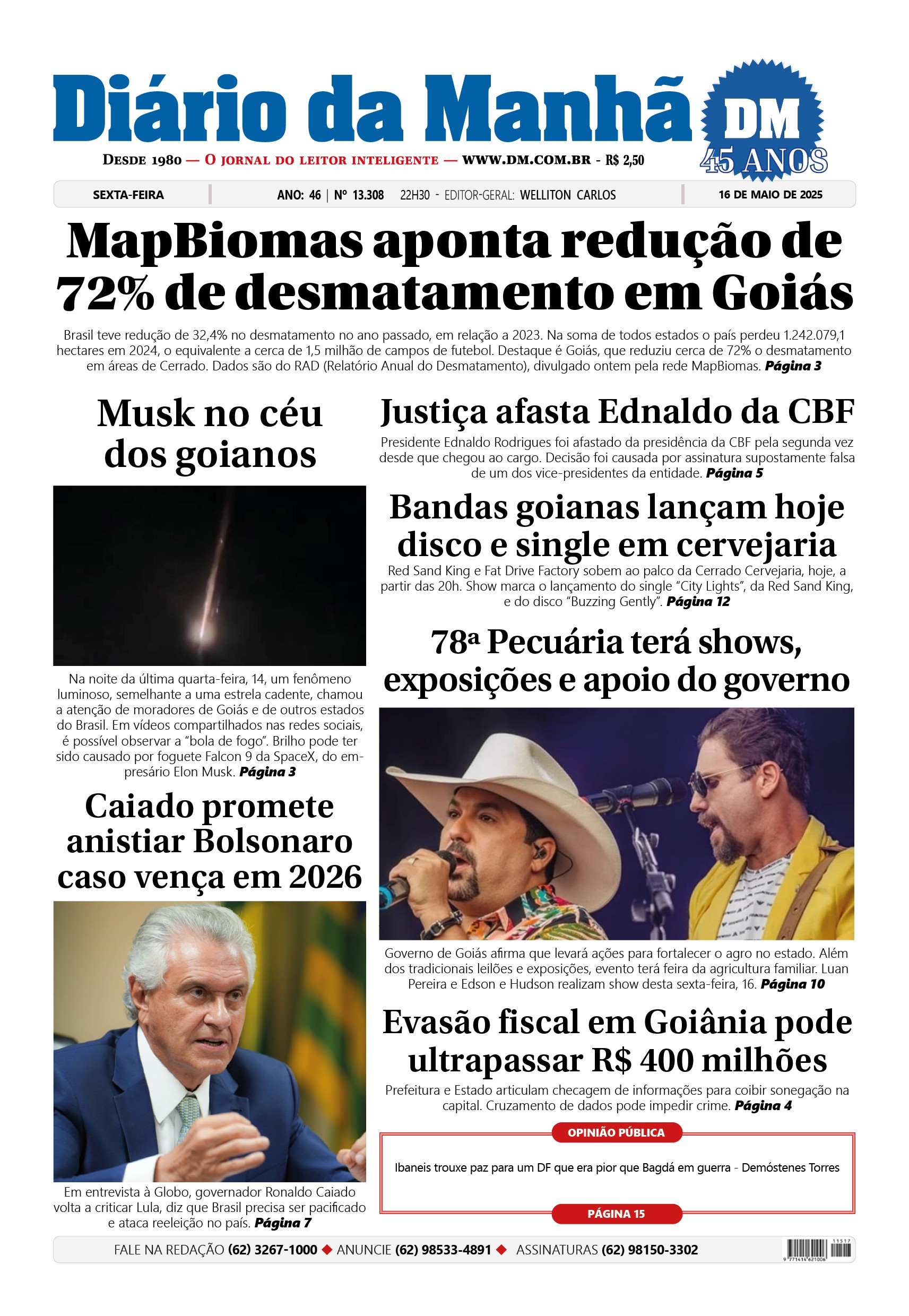 Capa do dia