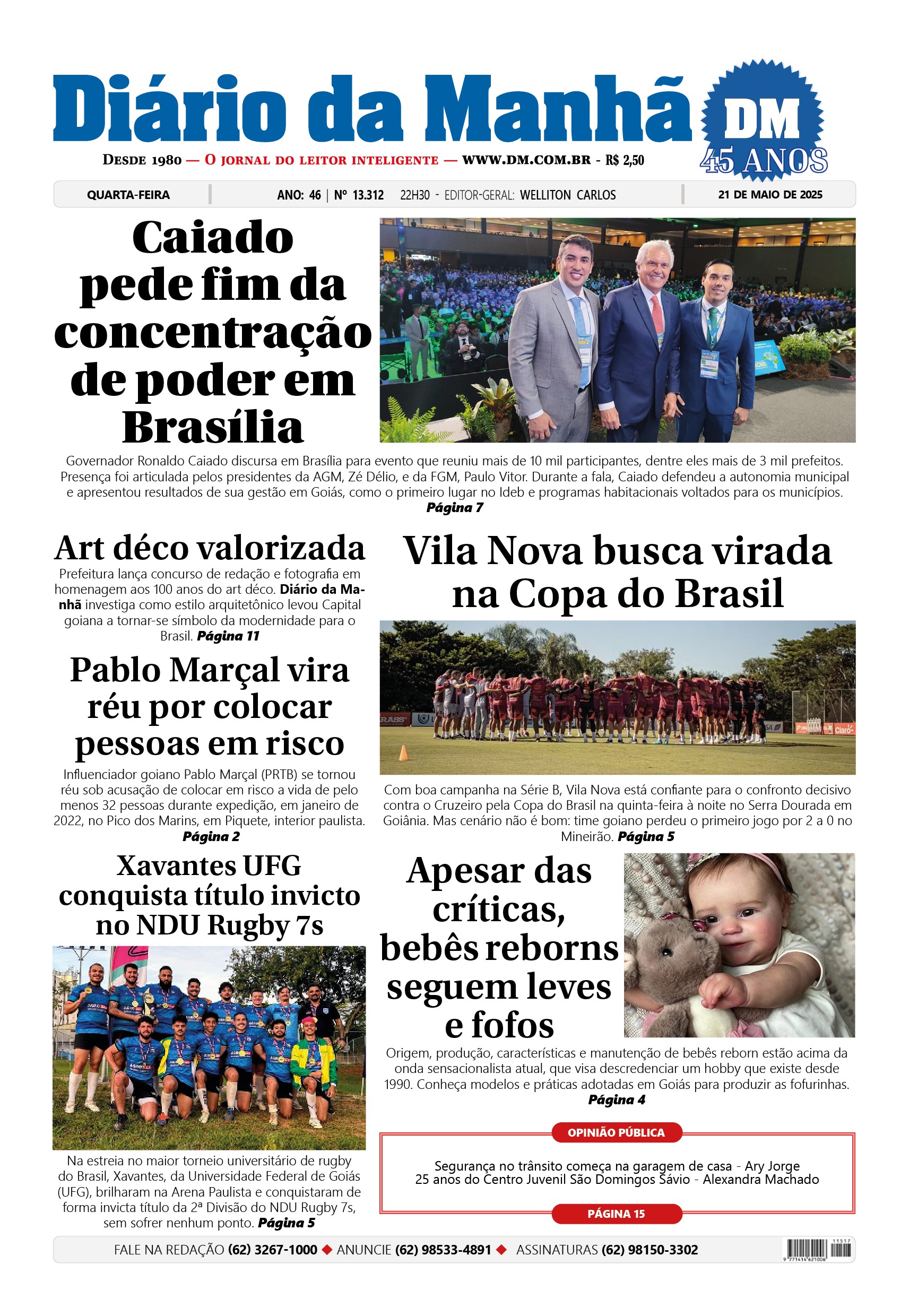 Capa do dia