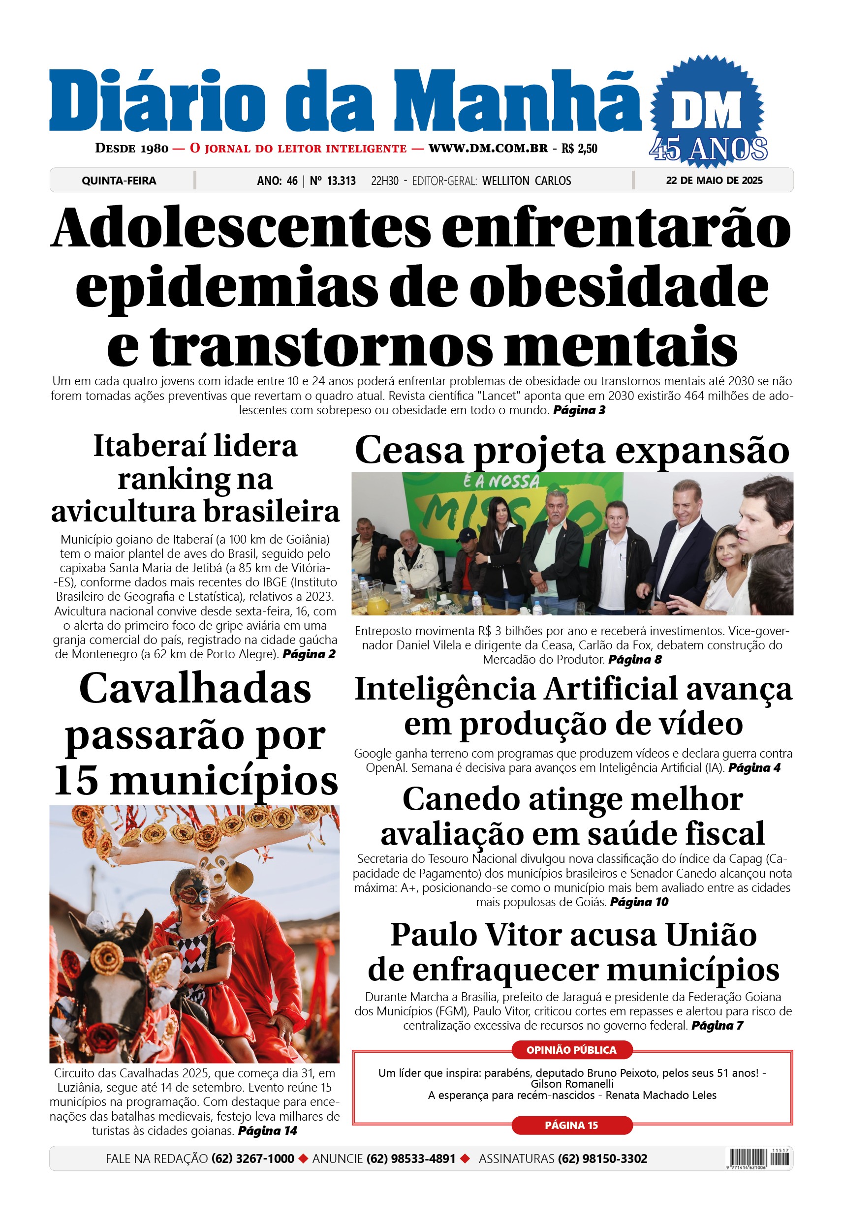 Capa do dia