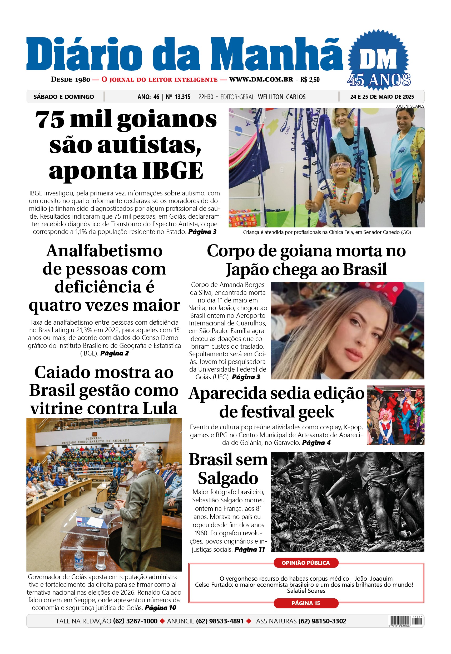Capa do dia